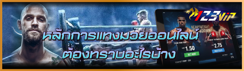 หลักการ แทงมวยออนไลน์ ต้องทราบอะไรบ้าง