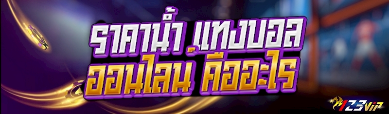 ราคาน้ำ แทงบอลออนไลน์ คืออะไร